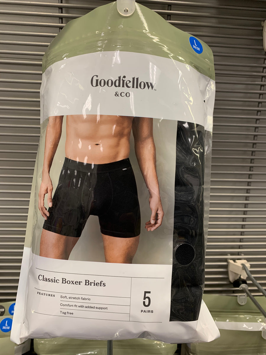 A Good Brand Goodfellow Co Men's 5pk Knit Boxer Briefs Hanes